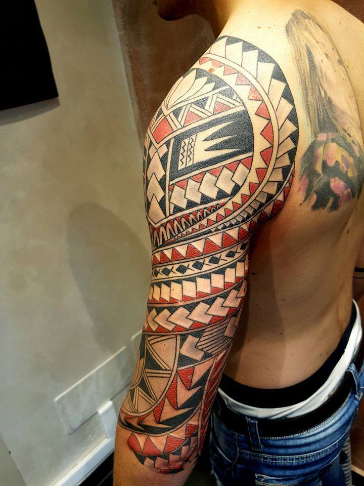 Polinéz tetoválás a Pinker Tattoo galériából